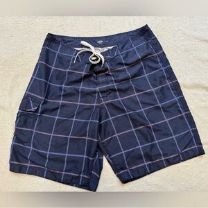 Men's Swim Trunks (Old Navy, XL, Blue Plaid)